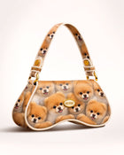 KUTEE Pomeranian Pattern Shoulder Bag Handbag