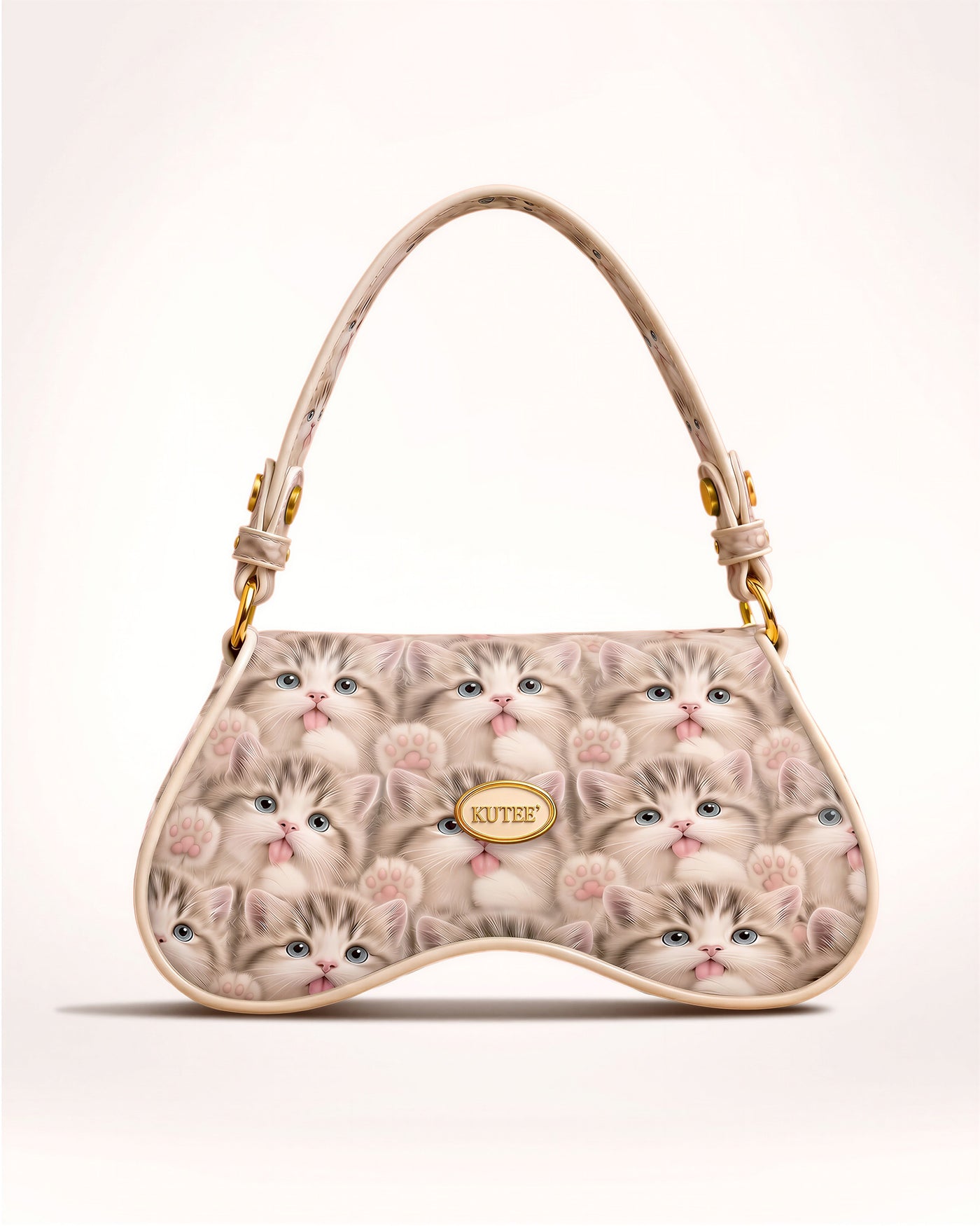 Kitty Love kitten print KUTEE' shoulder bag, photo 2
