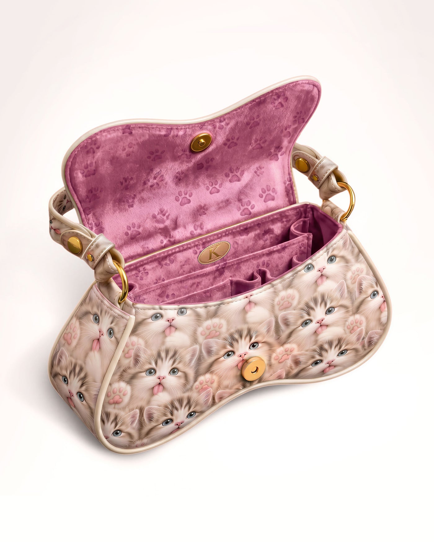 Kitty Love kitten print KUTEE' shoulder bag, photo 5